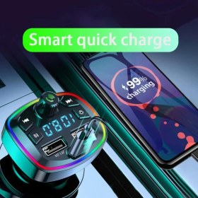 تصویر پخش کننده اف ام پلیر بلوتوثی ماشین مدل Q7 