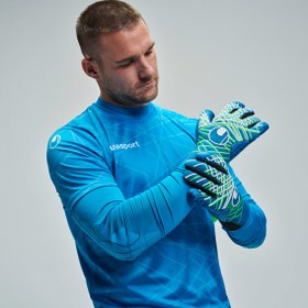 تصویر دستکش دروازه بانی آدیداس پردیتور آبی سایز 7-8-9 - سایز ۹ Adidas predator goalkeeper gloves