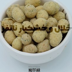 تصویر بادام زمینی روکش دار با طعم پیاز جعفری 