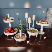 تصویر ست پذیرایی چوبی طرح منبت 