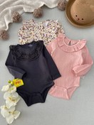 تصویر بادی مجلسی آستین بلند دخترانه اچ اند ام 