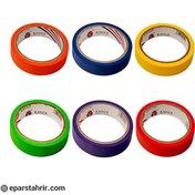 تصویر چسب کاغذی رنگی کایزر مدل 137سایز 2 سانت پهن (رول 6 عددی ) 