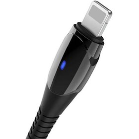 تصویر کابل شارژ سریع یواس‌بی به لایتنینگ به طول یک متر ایکس‌او XO Smart Chipset Auto Power-off USB Cable for lightning NB145 