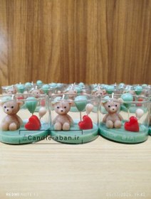 تصویر گیفت شمع خرس تدی 