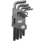 تصویر آچار ستاره ای 9عددی کارتی درجه یک sky مدلst1211b 