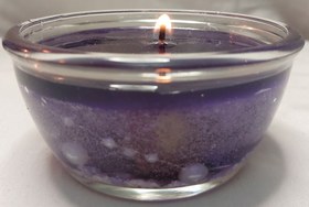 تصویر شمع کریستالی دریایی مرواریدمعطر ka/b - بنفش candle_panah