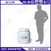 تصویر مخزن آب عمودی پلاستونیک ظرفیت ۸۰ لیتر تک لایه 