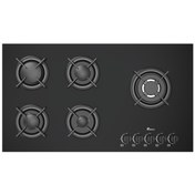 تصویر اجاق گاز شیشه ای بیمکث مدل 2103 مشکی Bimax 2103 Glass Gas Stove-Black