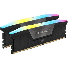 تصویر رم دسکتاپ DDR5 دو کاناله 7200 مگاهرتز CL34 کورسیر مدل VENGEANCE RGB ظرفیت 32 گیگابایت 