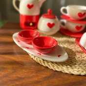 تصویر ست صبحونه خوری دو نفره قلب 