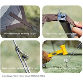 تصویر تارپ کمپینگ NATUREHIKE مدل HEXAGONAL کد C2350WS010 NATUREHIKE C2350WS010 Hexagon