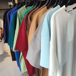 تصویر تیشرت مردانه ماکان مدل باکسی رنگ مشکی سایز L 