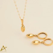 تصویر نیمست طلا زنانه مخروط کد A17 