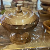 تصویر شکلات خوری چوبی پایه دار 