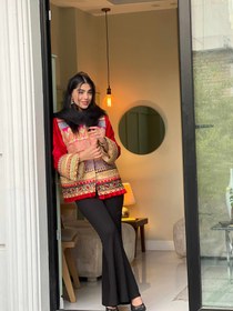 تصویر کت فاخر یلدا - سایز ۳ معادل ۴۴ تا ۴۶ / مدل آستین مخمل (قد کت 70 cm) 