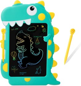 تصویر تبلت جادویی رنگی طرح دایناسور Cyan Dinosaur Magic Painting & Writing Tablet