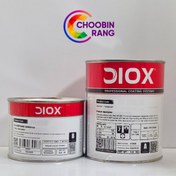 تصویر رنگ پلی یورتان مشکی مات دیوکس 800 گرم + هاردنر 400 (90 درصد مات) 