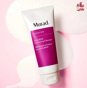 تصویر شوینده لایه بردار AHA,BHA مورد اصل اروپایی ۲۰۰میل Murad AHA/BHA EXFOLIATING - Gesichtspeeling 