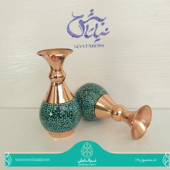 تصویر گلدان فیروزه کوبی صراحی نقلی 