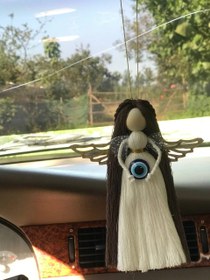 تصویر آویز تزیینی فرشته چشم نظر خودرو 