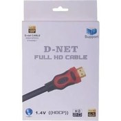 تصویر کابل 10m - HDMI Full HD PVC پک کارتنی دی نت 