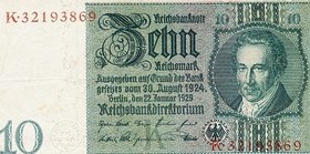 تصویر 10REICHSMARK اسکناس 10 مارکی -آلمان ( رایش ) 