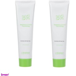 تصویر کرم موبر صورت و بدن سینره (Cinere) مدل Aloe vera حجم 100 میلی‌ لیتر مجموعه 2 عددی 