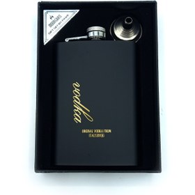 تصویر قمقمه جیبی تک استیل مدل Vodka کد aL510118 