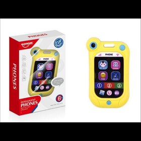 تصویر اسباب بازی مدل موبایل طرح باطری خور لمسی برند هانگر کد 0508 