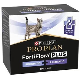 تصویر مکمل پروبیوتیک و پری‌بیوتیک “FortiFlora Plus” مناسب گربه پروپلن 