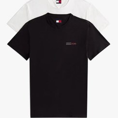 تصویر تیشرت مردانه اکرو تامی هیلفیگرTommy Hilfiger | DM0DM213440XO اورجینال 