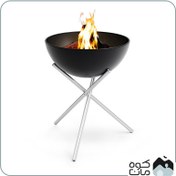 تصویر فایرپیت پایه‌ بلند ساج وک مدل جام آتش 