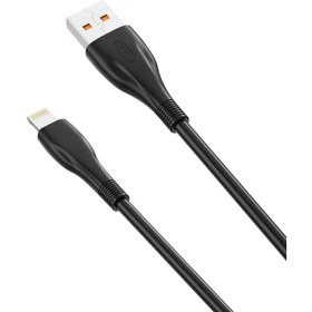 تصویر کابل شارژ سریع یواس‌بی به لایتنینگ یک متری ایکس‌او XO NB185 Lightning 6A fast charger cable 