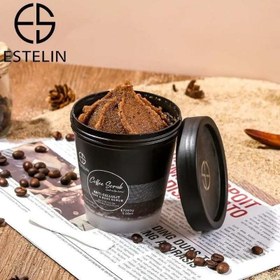 تصویر اسکراب قهوه استلین درمان سلولیت و ترک پوست 280گرم Estelin Coffee Scrub 