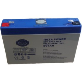 تصویر باتری ۷ امپر ibiza ups باتری ۷ امپر ibiza ups