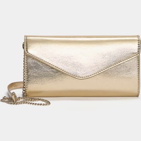 تصویر PULL&BEAR Metalik clutch omuz çantası 