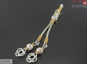 تصویر کرکوش نقره طرح بافت شکیل دست ساز کد 90090 