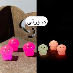 تصویر خرگوش شب تاب - صورتی / کد۳ 