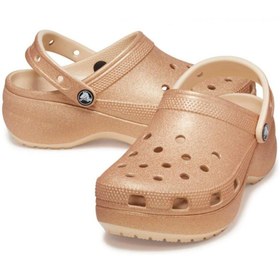 تصویر کلاسیک Platform Glidter Clogw Shitake کراکس Crocs 