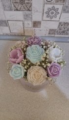 تصویر شمع باکس گل رز 