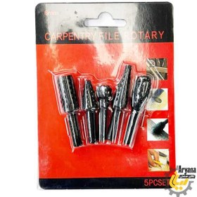 تصویر ست چوب ساب سر دریلی 5 عددی 