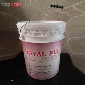 تصویر خاک بستر گربه پی سی ال مدل ROYAL PCL حجم 20 لیتر 