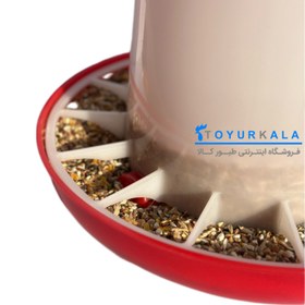 تصویر دانخوری قفلی ۶ کیلویی پایه دار 