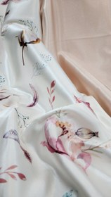 تصویر روبالشتی طرح گل پنبه Silk,abrisham