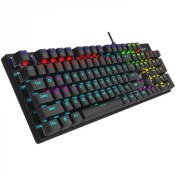 تصویر کیبورد سیمی مکانیکال گیمینگ آولا مدل AULA S2022 AULA S 2022 Black Mechanical Gaming Keyboard Blue Switch Full Size USB Wired Computers Keyboard