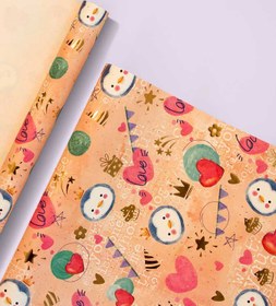 تصویر 3 برگ کاغذ کادو طلاکوب – 1081 