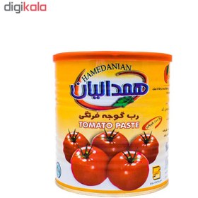 تصویر رب گوجه فرنگی همدانیان قوطی 800 گرمی کارتن 12 تایی hamedanian tomato paste