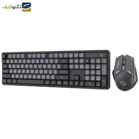 تصویر کیبورد و ماوس گیمینگ پرودو مدل PDX225 Porodo Gaming Wireless Keyboard Mouse Set 2.4GHz 1600 DPI