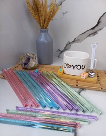 تصویر خط کش سه گوش شیشه ای 