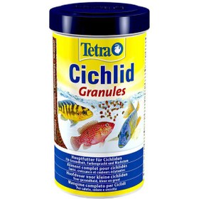 تصویر غذای گرانول ماهی سیچلاید تترا Tetra Cichlid Granules حجم 500 میلی لیتر 